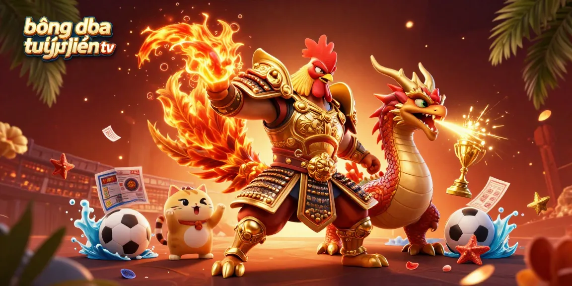 Experience thrilling bóng đá trực tuyến xoilac tv with dynamic characters featuring sports elements.