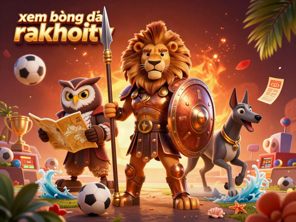 Experience xem bóng đá rakhoitv with elite characters amidst vibrant betting visuals.